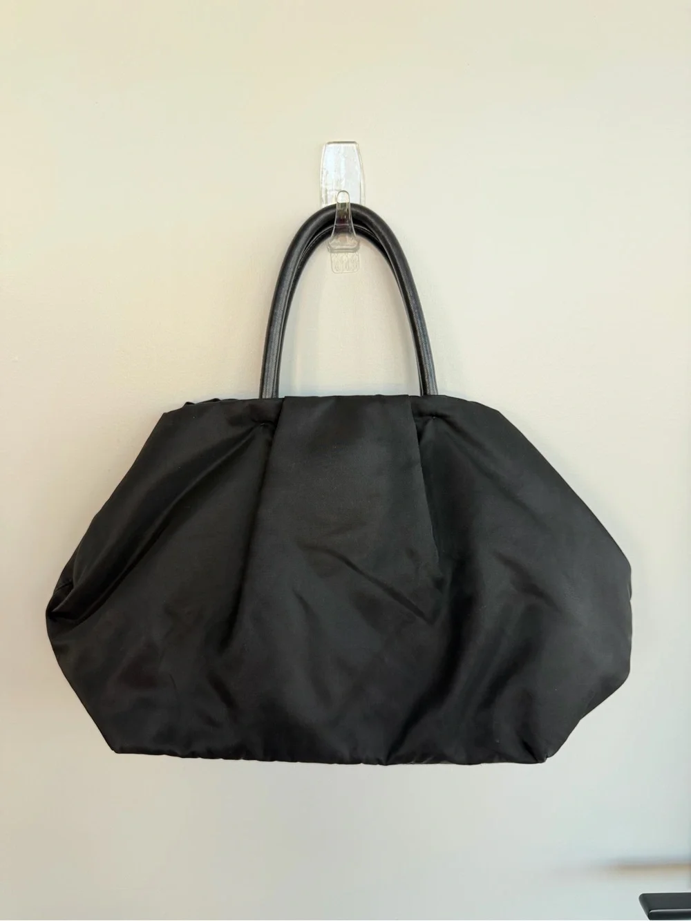 Prada Tessuto Nylon Bow Tote Black BN1601